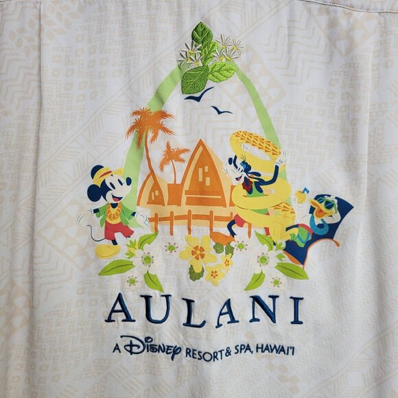 Disney Aulani Shirt Adult Small Hawaii Resort Spa Button Down Camp Collared - Picture 4 of 10